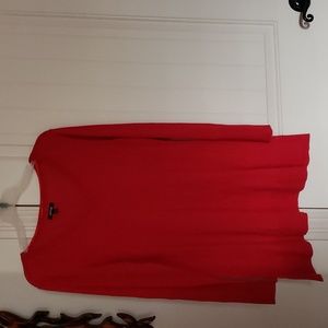 Tunic v-neck sweater